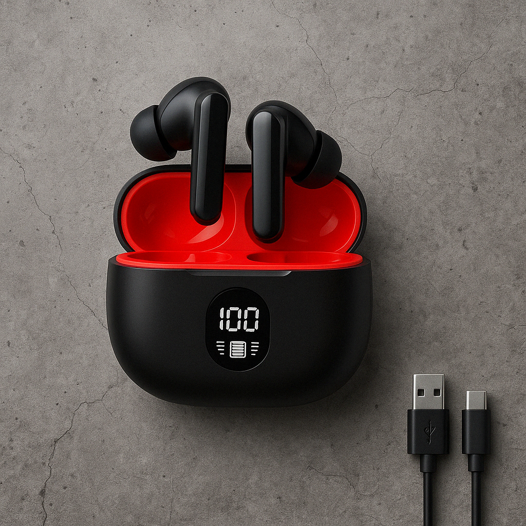 TWS One Plus Wireless Earbuds with 48H Playtime & Bass Boost