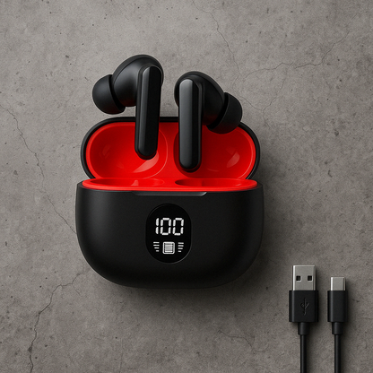TWS One Plus Wireless Earbuds with 48H Playtime & Bass Boost